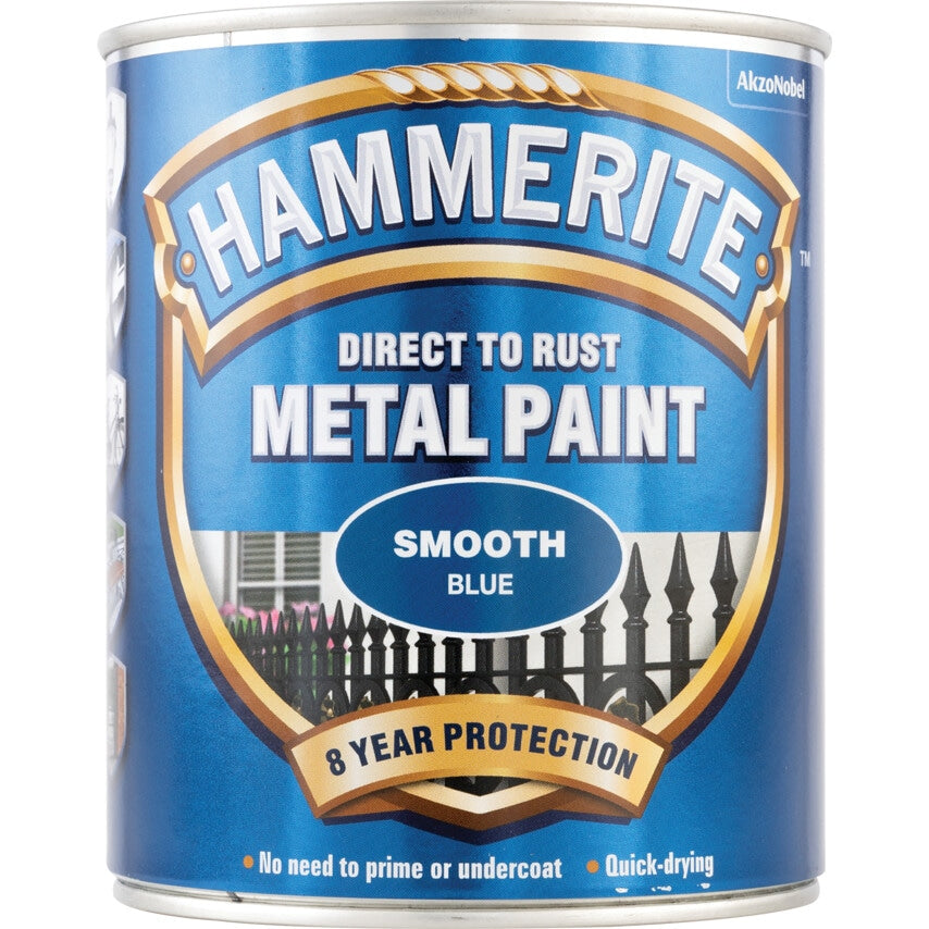 Direct to Rust Smooth Blue Metal Paint - 750ML