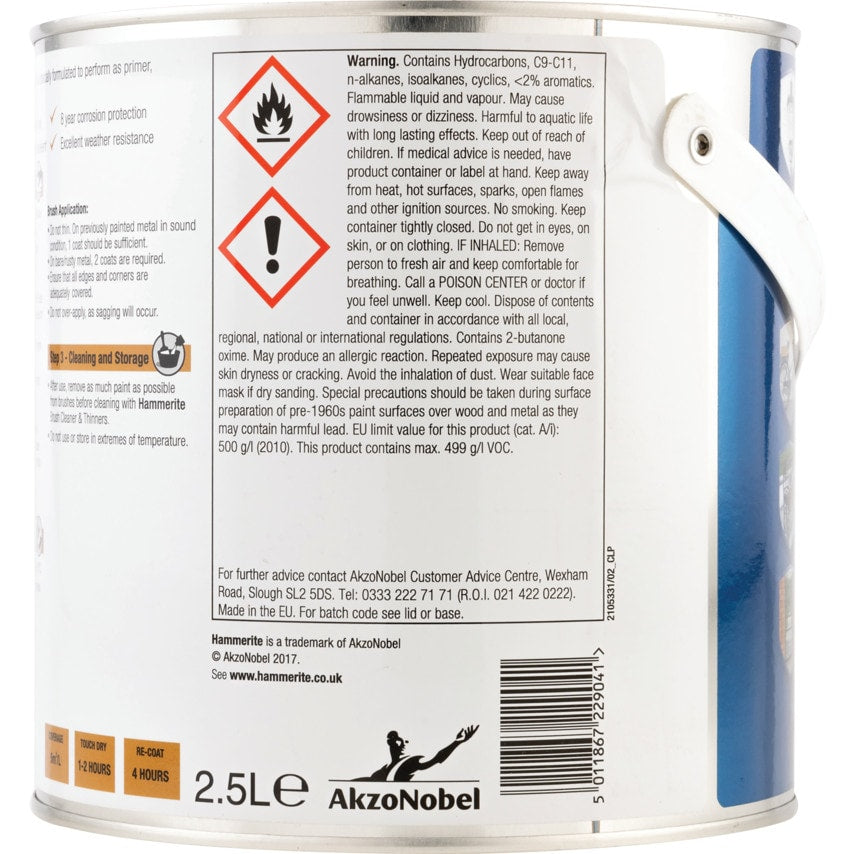 Direct to Rust Smooth Dark Green Metal Paint - 2.5LTR