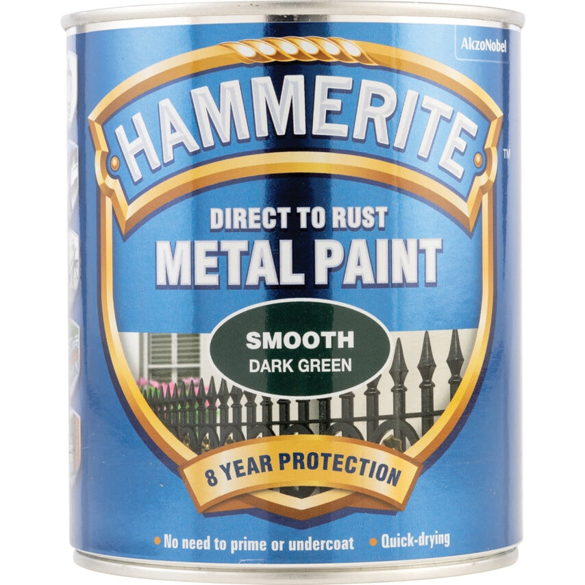 Direct to Rust Smooth Dark Green Metal Paint - 750ML