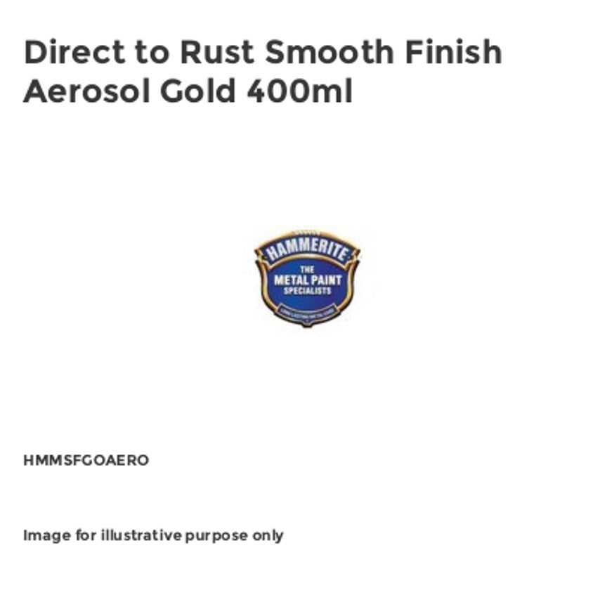 Direct to Rust Smooth Finish Aerosol Gold 400ml