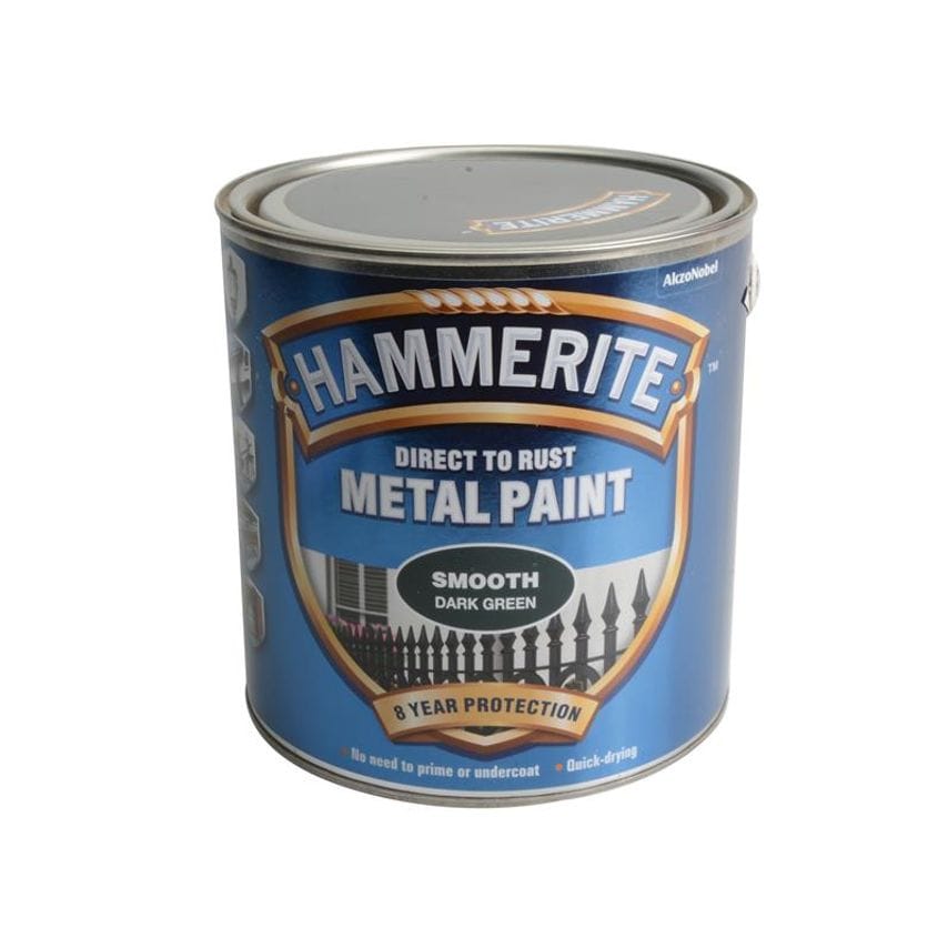 Direct to Rust Smooth Finish Metal Paint Dark Green 2.5 Litre HMMSFDG25L