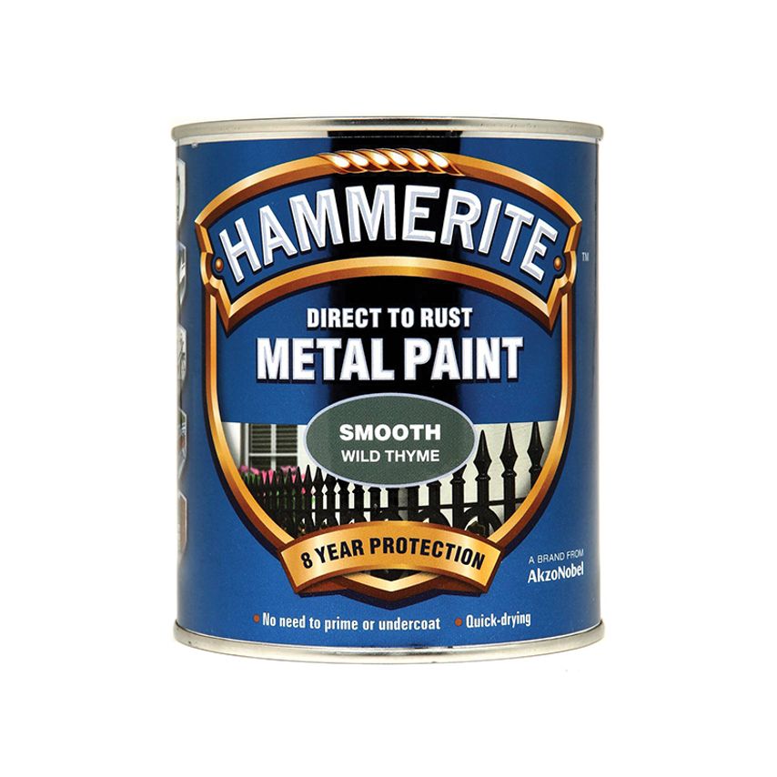 Direct to Rust Smooth Finish Metal Paint Wild Thyme 750ml HMMSFWT750