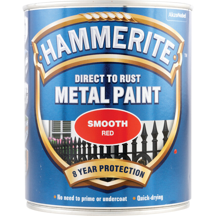 Direct to Rust Smooth Red Metal Paint - 750ML