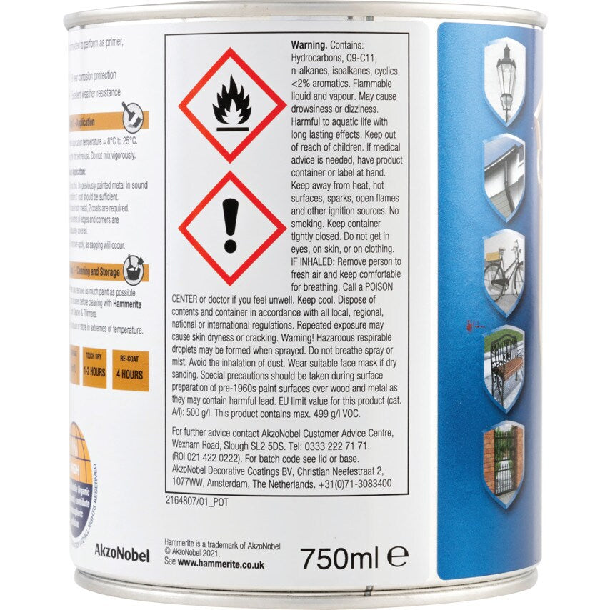 Direct to Rust Smooth Red Metal Paint - 750ML