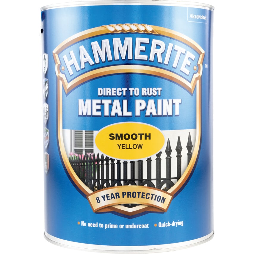 Direct to Rust Smooth Yellow Metal Paint - 5LTR