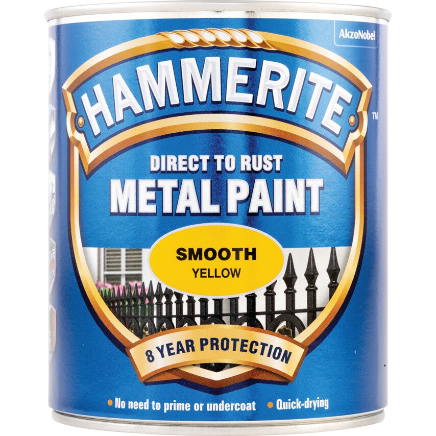 Direct to Rust Smooth Yellow Metal Paint - 750ML