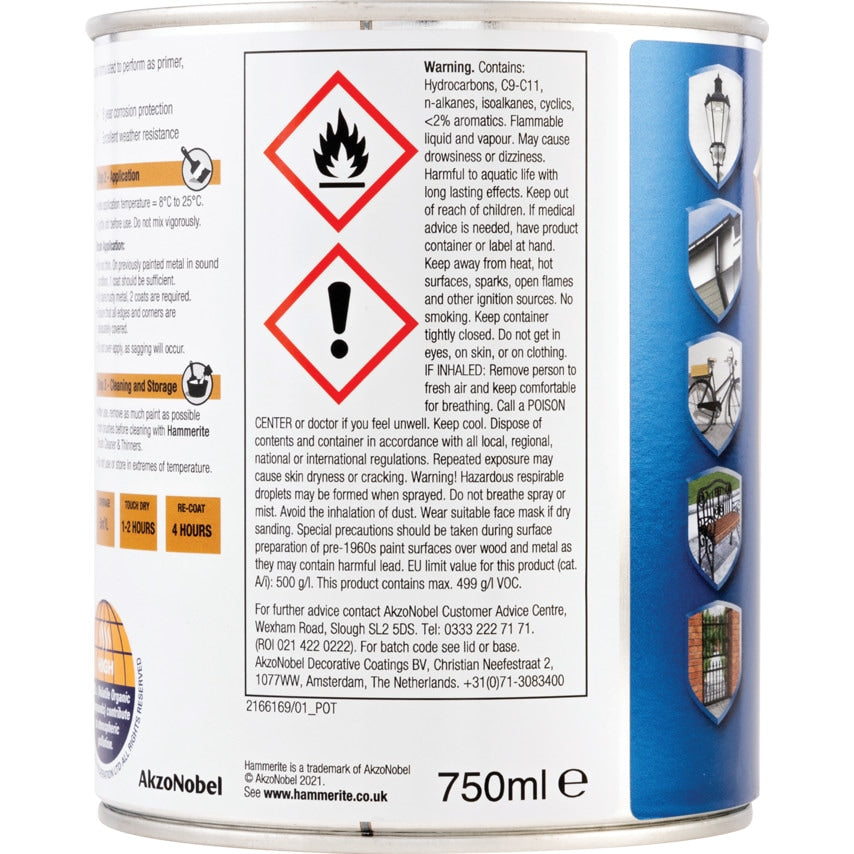 Direct to Rust Smooth Yellow Metal Paint - 750ML