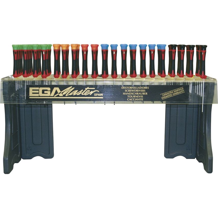 Display of 100 Screwdrivers Microtronic 66990