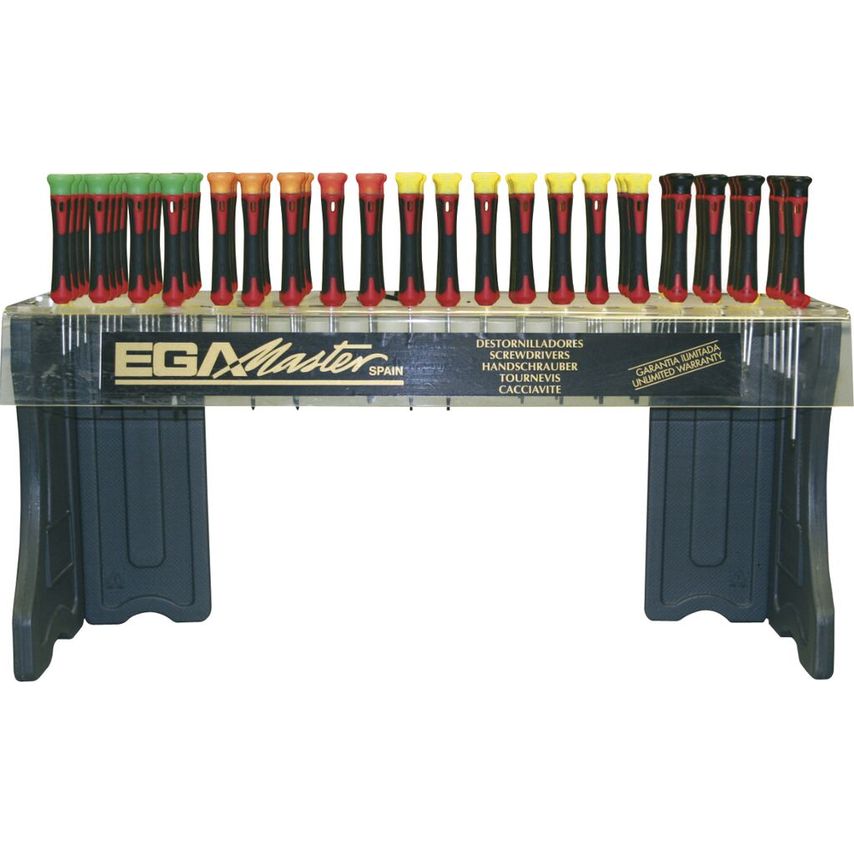 Display of 100 Screwdrivers Microtronic 66994