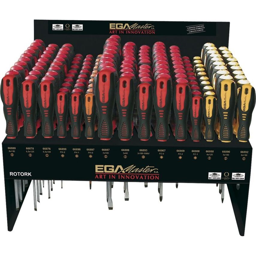 Display of 150 Screwdrivers Rotork 66992