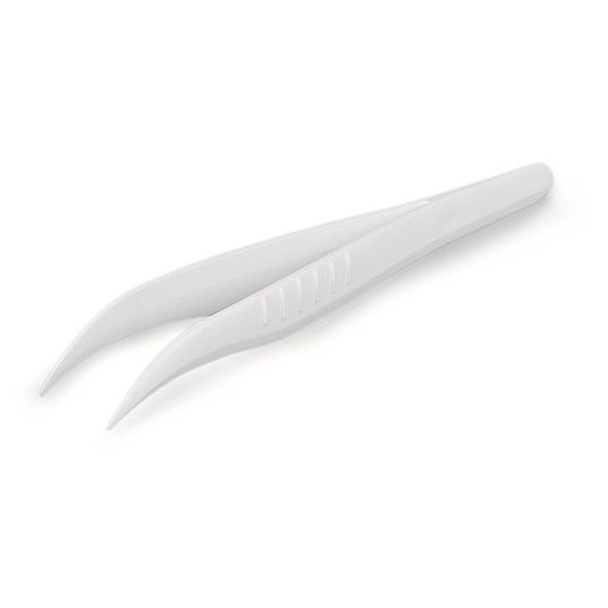 Disposable 130 mm SteriPlast Tweezers Angled Pointed Sterile 100 Units