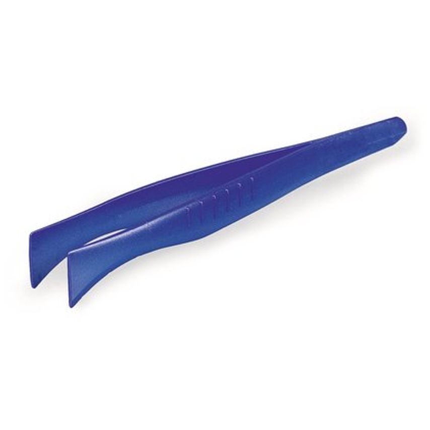 Disposable 130 mm SteriPlast Tweezers Straight Flat Tips Sterile Detectable -00