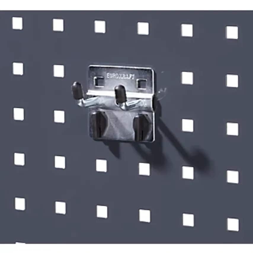 Double Hook, With Vertical Hook Ends, Pack Of 5, Depth 25mm