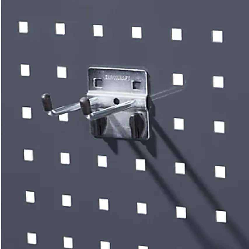 Double Hook, With Vertical Hook Ends, Pack Of 5, Depth 75mm