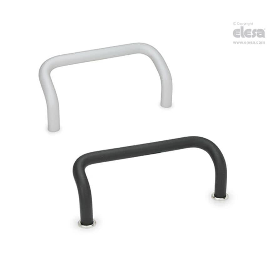 Double-curved handle-GN 425.1-AL-12-200-EL