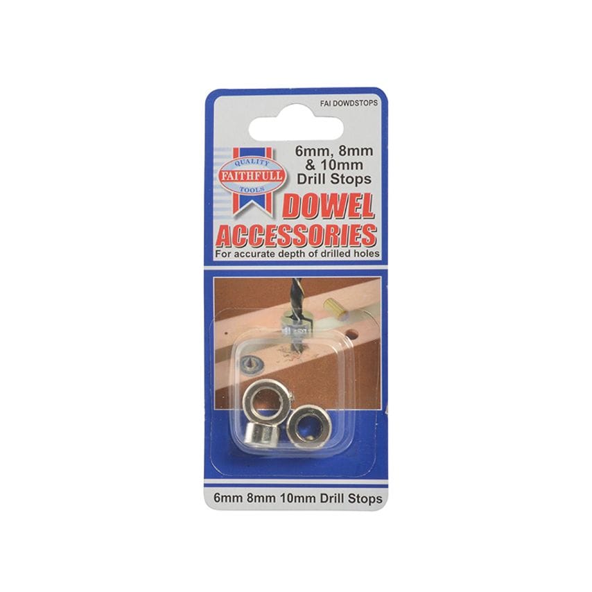 Dowel Drill Stops 6, 8 & 10mm FAIDOWDSTOPS