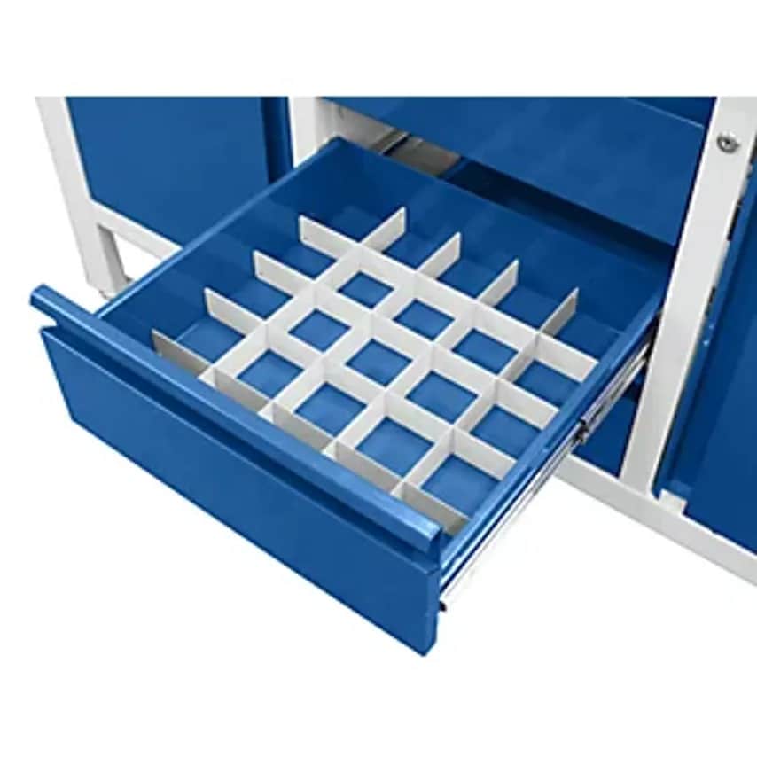 Drawer Divider Set, 4 Longitudinal And 4 Cross Dividers, For Workbenches