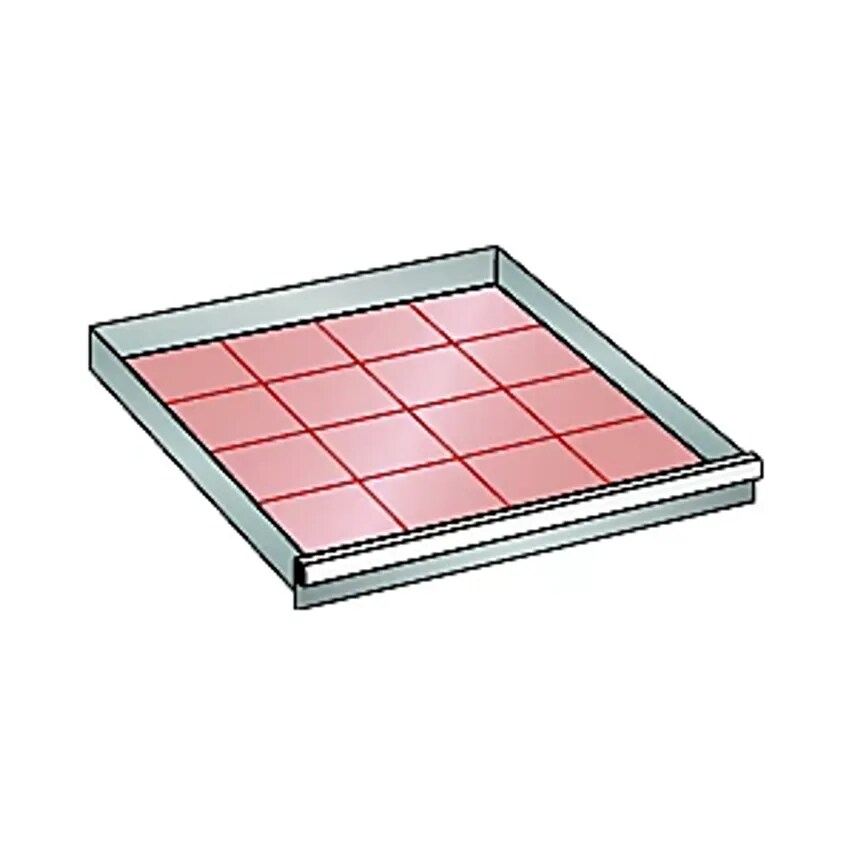 Drawer, For Cupboard WxD 717 X 725mm, Max. Load 75 Kg, Front Height 250mm, Gentian Blue