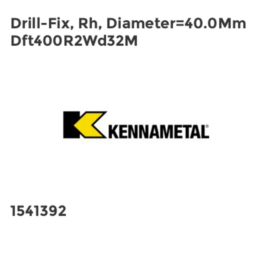 Drill-Fix, Rh, Diameter=40.0Mm Dft400R2Wd32M