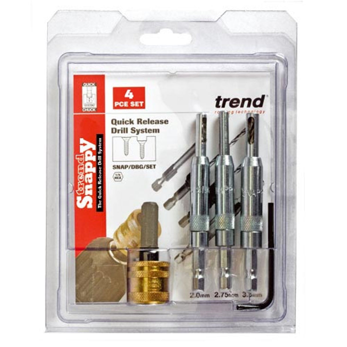 Drill Bit Guides 4 Piece Set