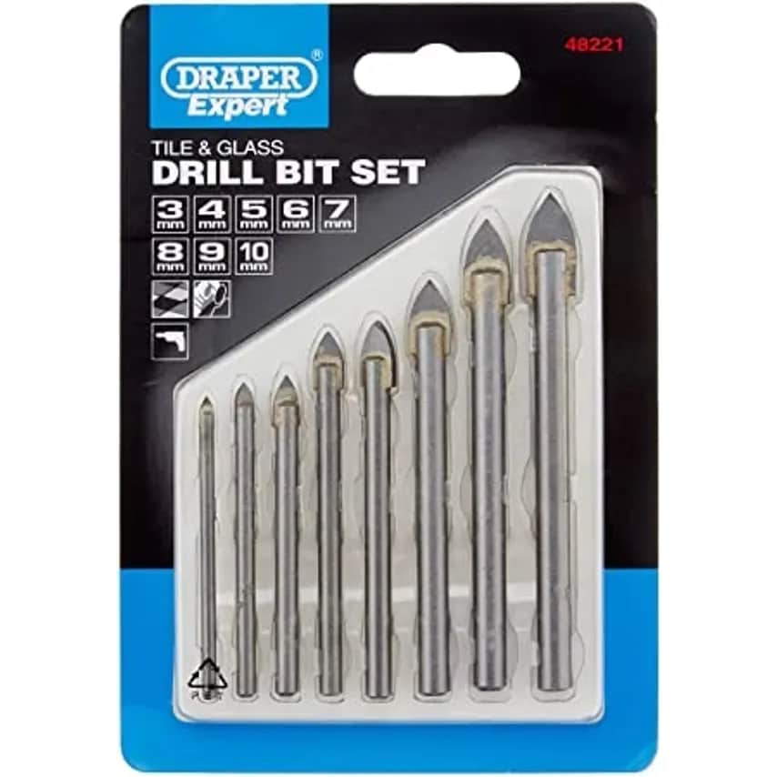 Drill Bit Set 8 Piece Tile + Glass