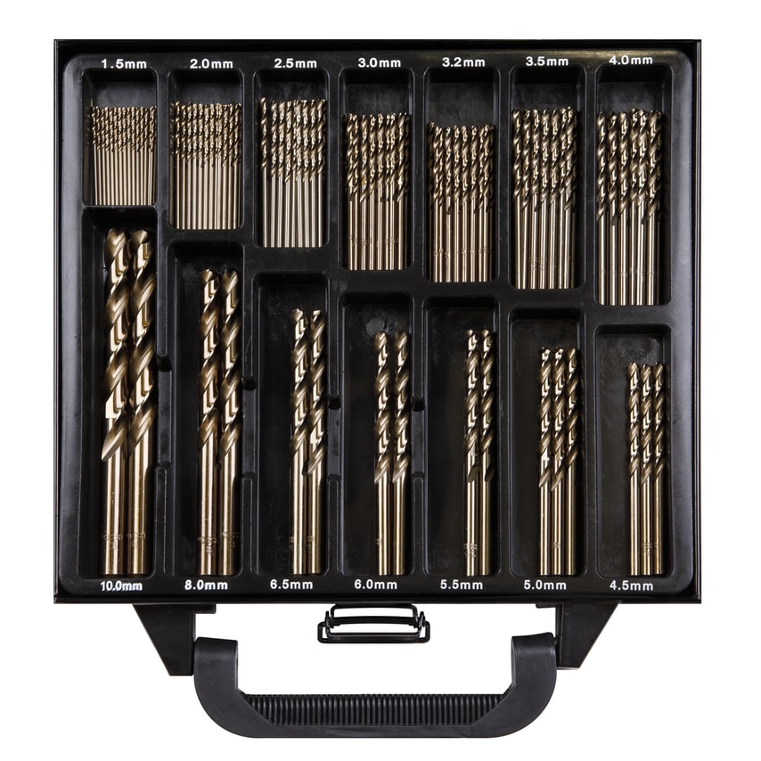 Drill Bit Set HSS Cobalt Fully Ground 99 Piece