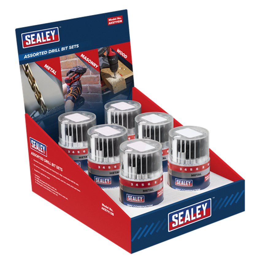 Drill Bit Sets Combination - Display Box of 6