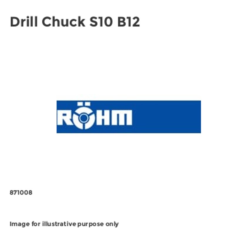 Drill Chuck S10 B12 - 871008-R