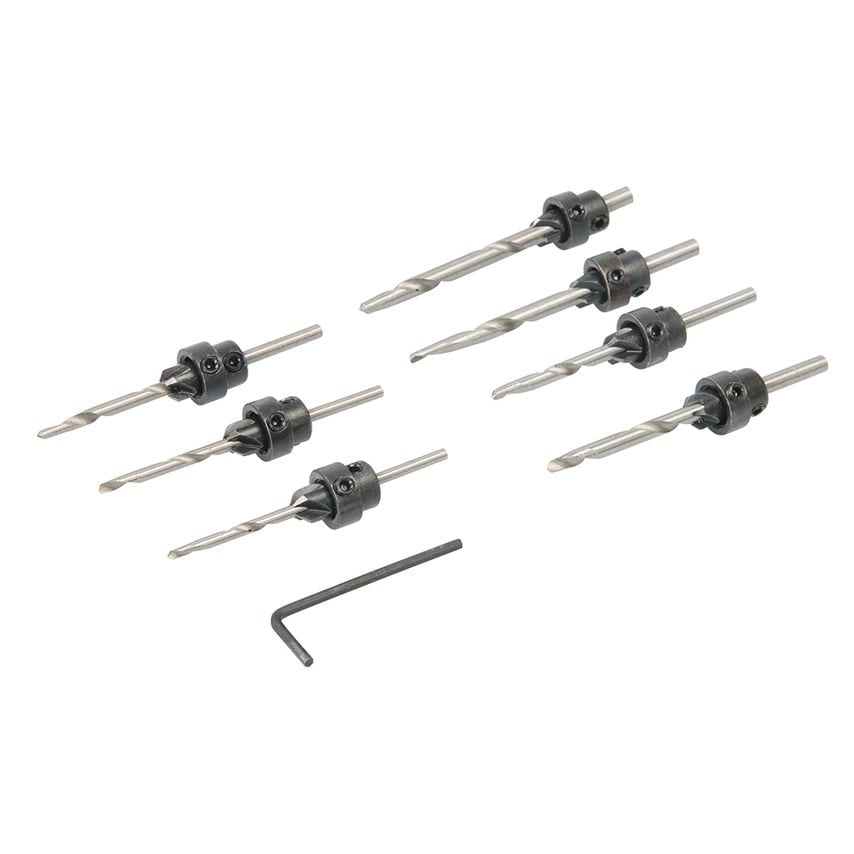 Drill & Countersink Set 7 Piece 3 - 6mm