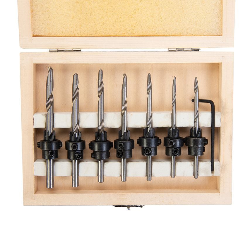 Drill & Countersink Set 7 Piece 3 - 6mm