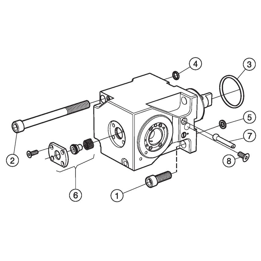 Driven Tool Holder for Mori Seiki Machines C4-DNI-MS60A-DTE