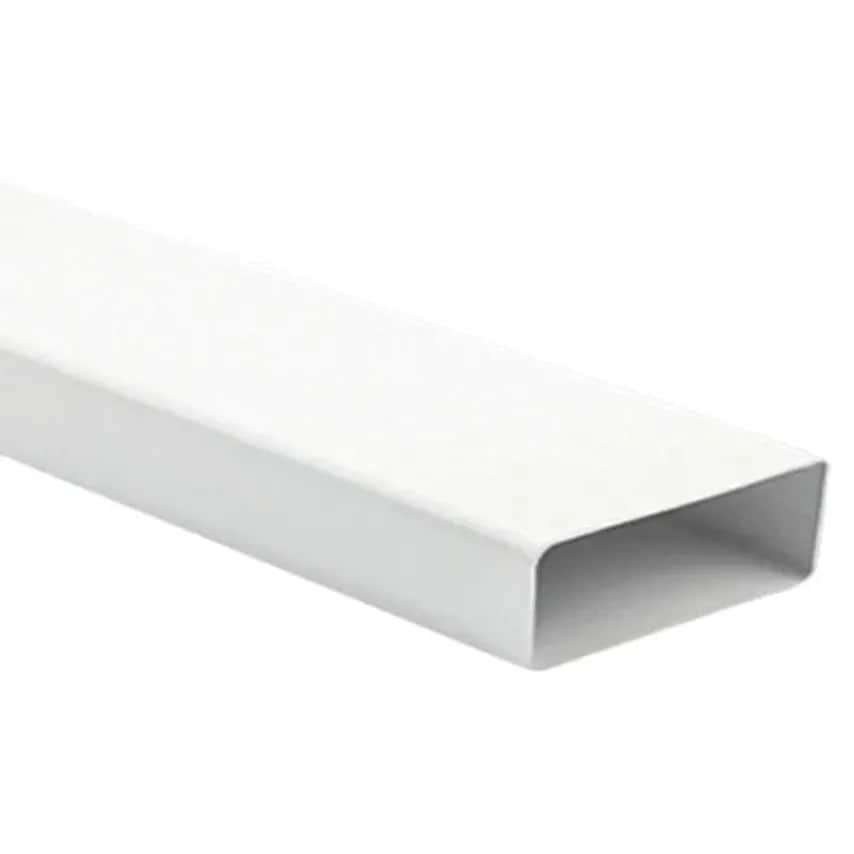 Duct Rectangular Flat Rigid 110 x 55mm 1M Pvc-u
