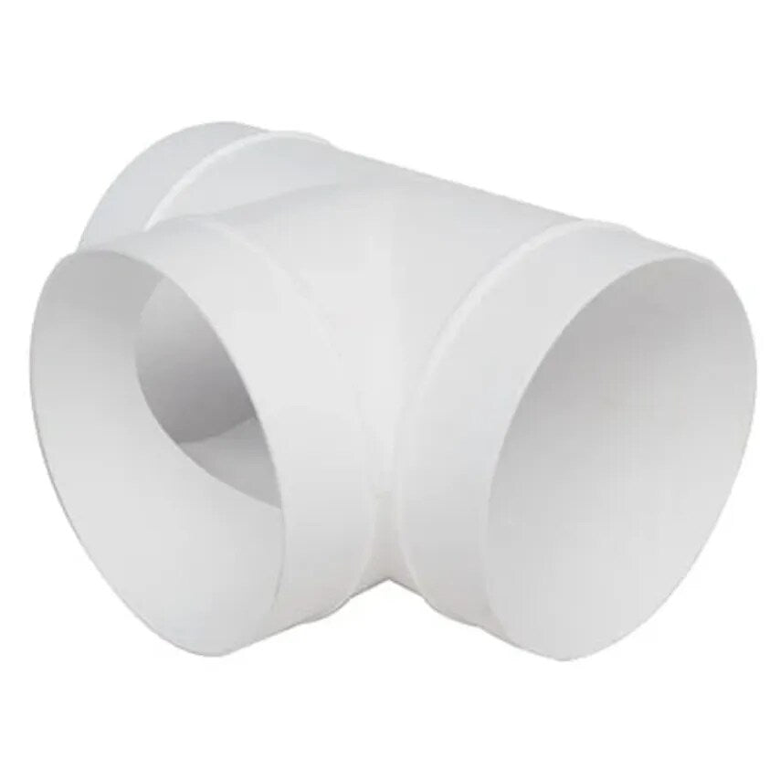 Duct Round T Piece 100mm Pvc-u