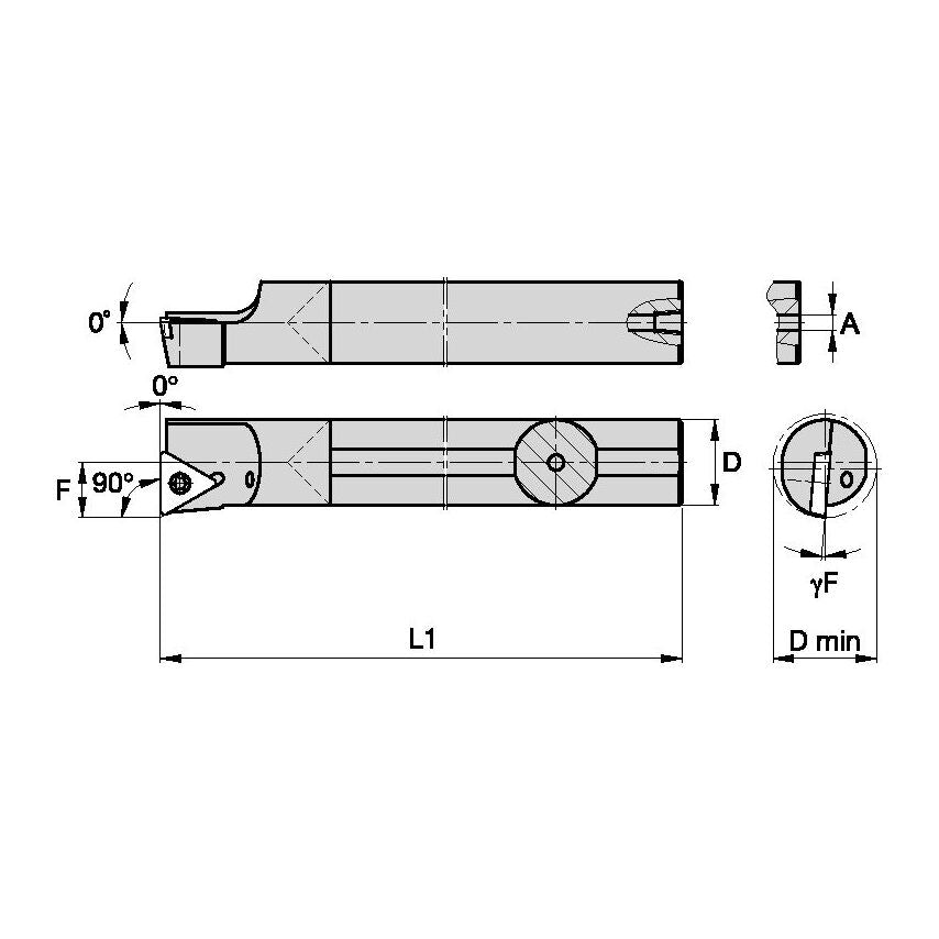 E16STFPR3 S Clamping Boring Bar D1.00 L1