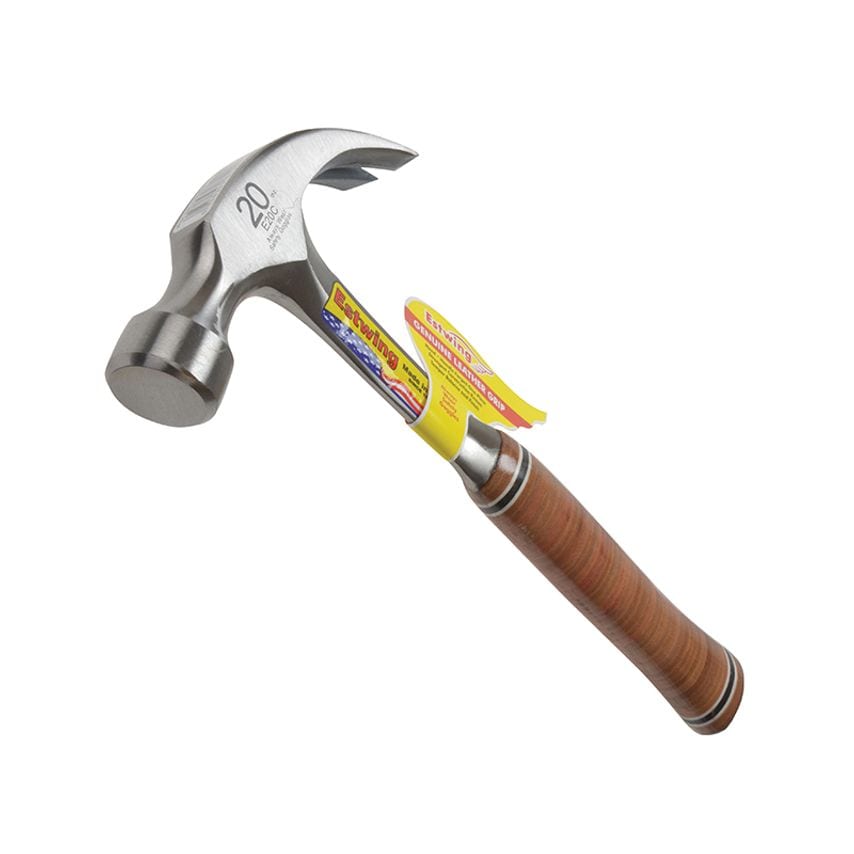 E20C Curved Claw Hammer - Leather Grip 560g (20oz) ESTE20C