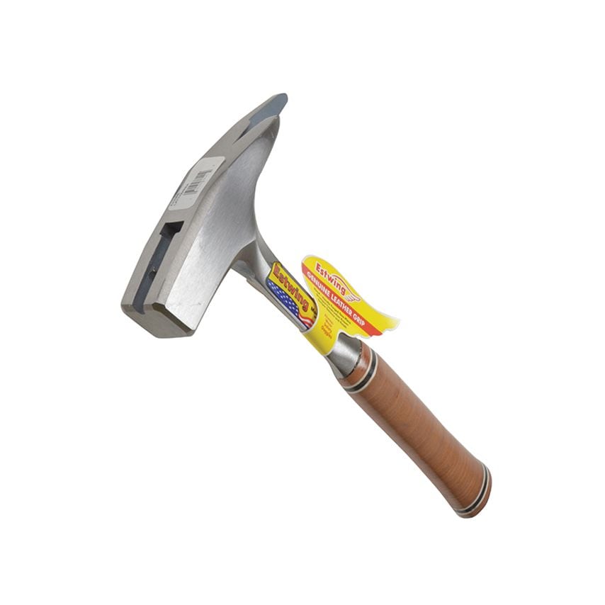 E239MS Roofer's Pick Hammer Leather Grip - Smooth Face ESTE239MS