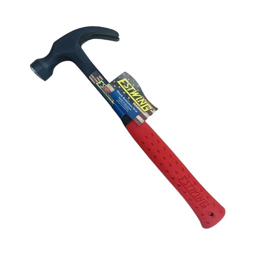E3/20C Curved Claw Hammer - Red Vinyl Grip 560g (20oz) ESTE320CRED