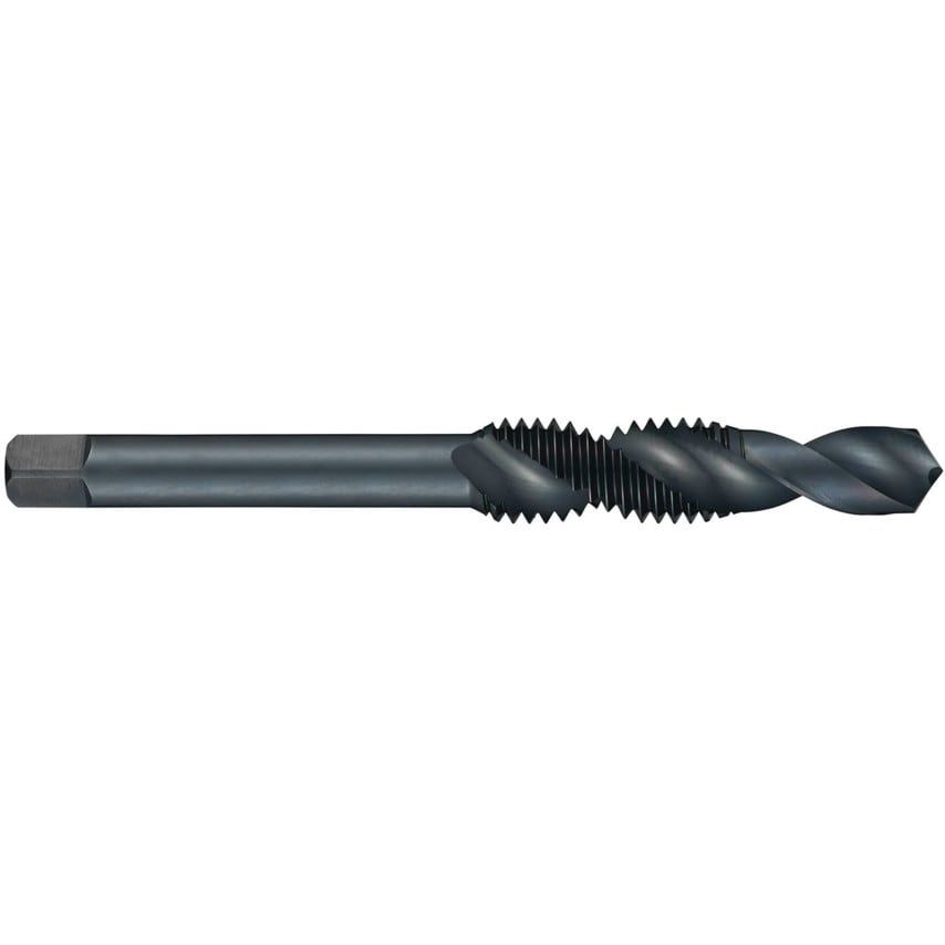 E651 1/2"X13UNC HSS St Spiral Flute (30DEG) Combi Drill/Tap DIN