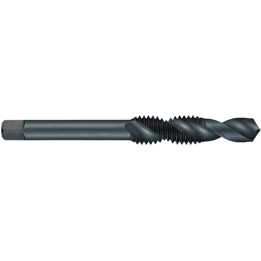E651 NO.10X24UNC HSS St Spiral Flute (30DEG) Combi Drill/Tap DIN