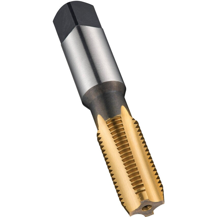 E720, Plug Tap, 1/8in. - 27 Npsf, Straight Flute, High Speed Steel, TiN