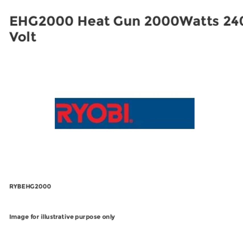 EHG2000 Heat Gun 2000Watts 240 Volt