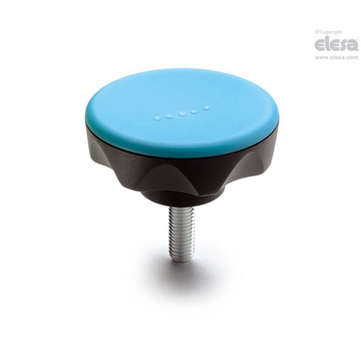 ELK Knobs with rear lobes Technopolymer Zinc-plated steel threaded stud ELK.70 p-M10x50-C6