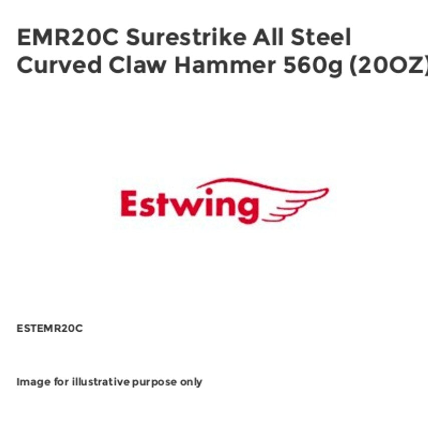 EMR20C Surestrike All Steel Curved Claw Hammer 560g (20OZ)