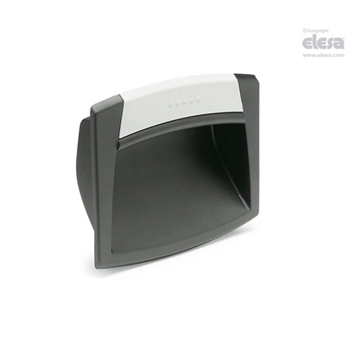 EPR Flush pull handles for screw mounting technopolymer Open cavity without flap EPR.120-SH-C5