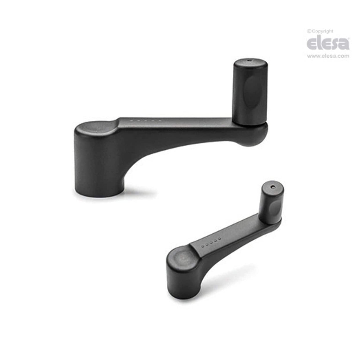 ERFW+I Crank handles Technopolymer ERFW.44 N-6+I-C1