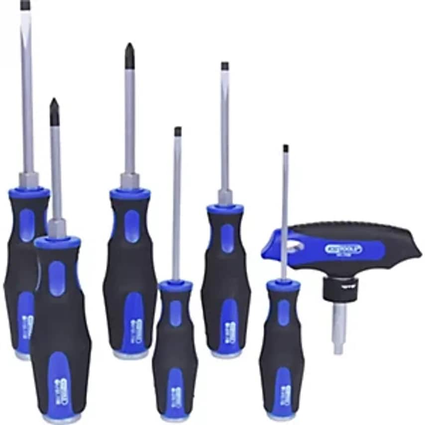 ERGOTORQUEmax Hammer Cap Screwdriver Set 2-component Handle 7 Parts