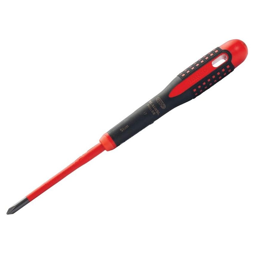 ERGO Slim VDE Insulated Phillips Screwdriver PH1 x 80mm BAHBE8610SL