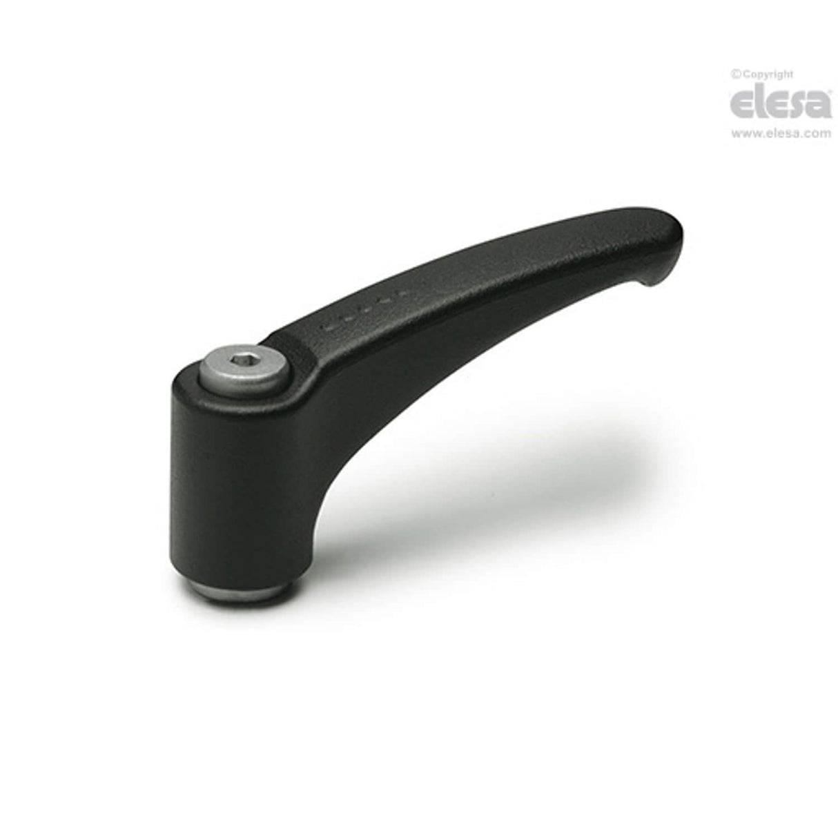 ERM Adjustable handles Zinc alloy steel or stainless steel clamping element Stainless steel clamping element threaded hole ERM.63 SST-A-M8-C2