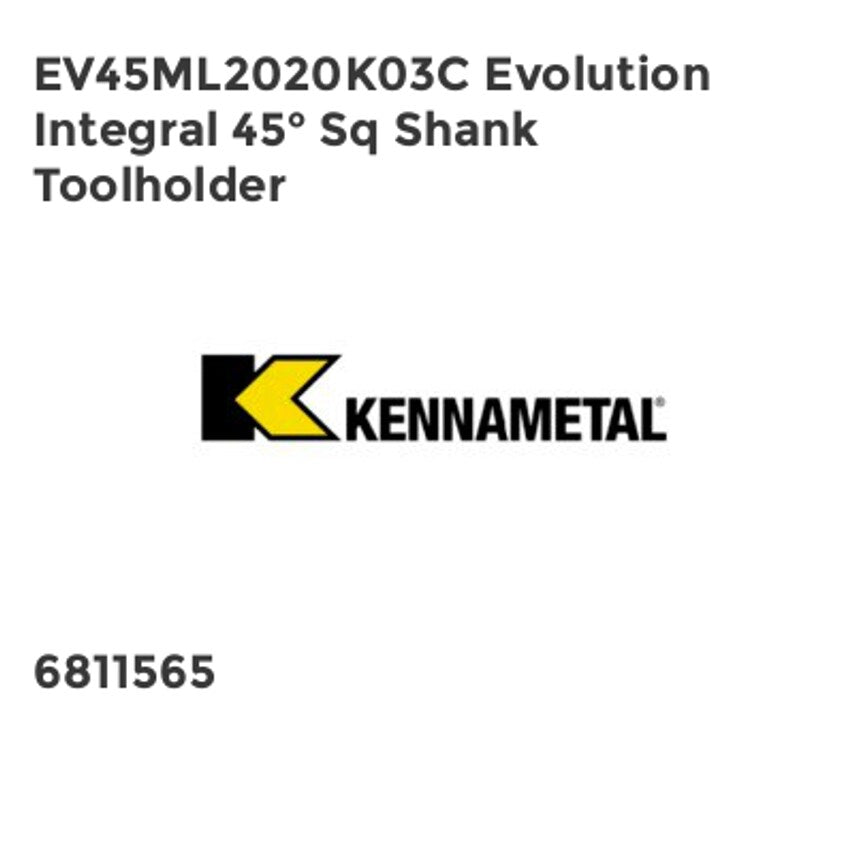 EV45ML2020K03C Evolution Integral 45 Sq Shank Toolholder