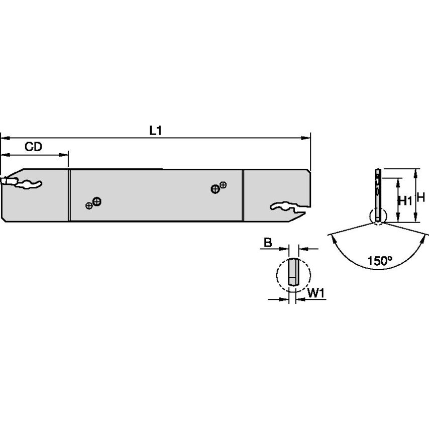 EVBSN26M0233C Cut-Off Blade With Coolant